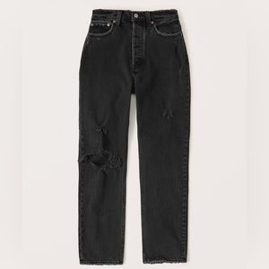 Abercrombie Curve Love High Rise Black Jeans